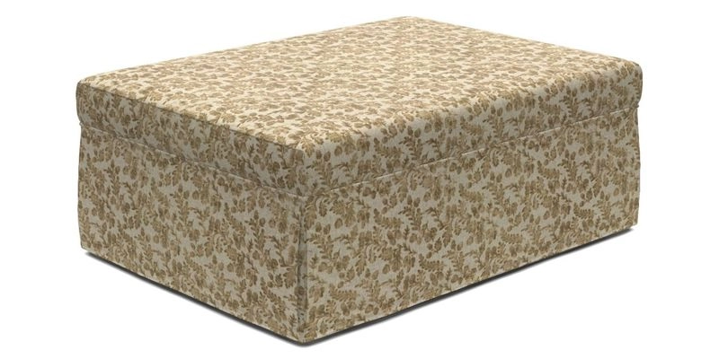 Fontwell footstool A in Sussex Stripe Cinnamon
