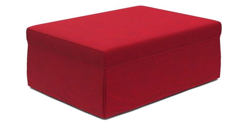 Fontwell footstool A in Sussex Stripe Cinnamon