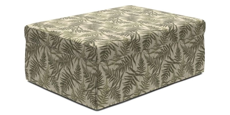 Fontwell footstool A in Sussex Stripe Cinnamon