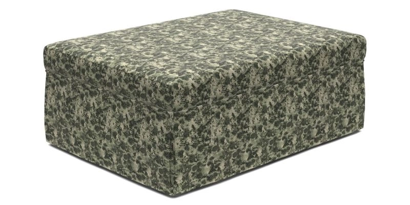 Fontwell footstool A in Sussex Stripe Cinnamon