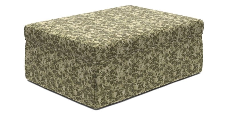 Fontwell footstool A in Sussex Stripe Cinnamon
