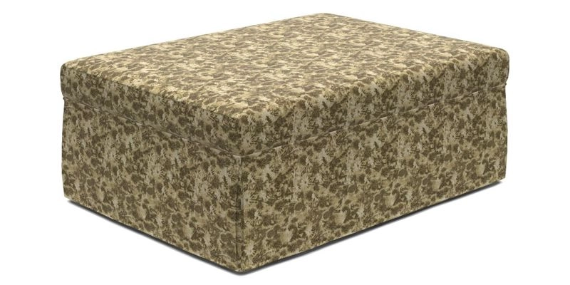 Fontwell footstool A in Sussex Stripe Cinnamon