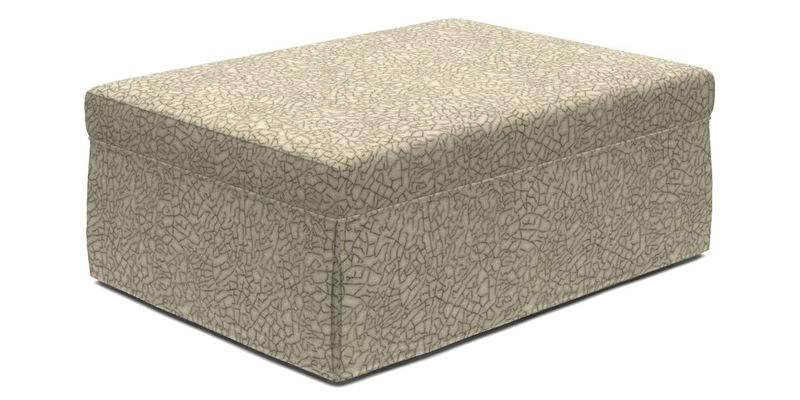 Fontwell footstool A in Sussex Stripe Cinnamon