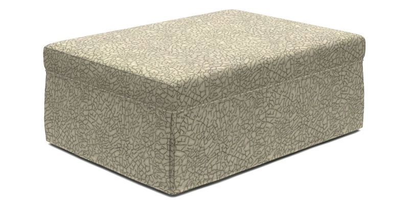 Fontwell footstool A in Sussex Stripe Cinnamon