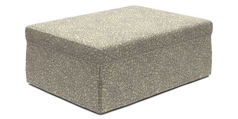 Fontwell footstool A in Sussex Stripe Cinnamon