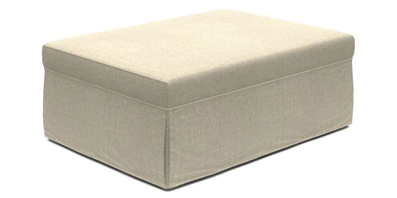 Fontwell footstool A in Sussex Stripe Cinnamon