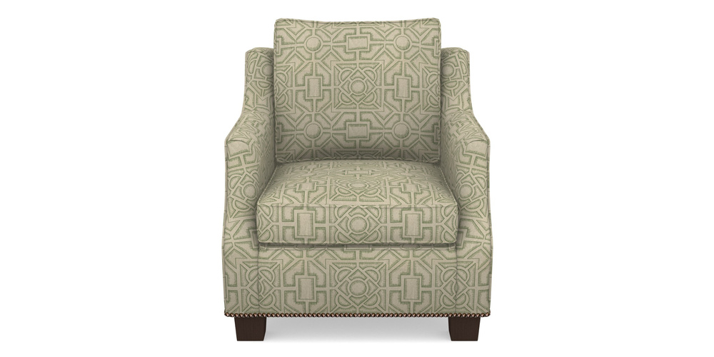 Product photograph of Giggleswick Chair In Rhs Collection - Large Knot Garden Linen - Green from Sofas and Stuff Limited