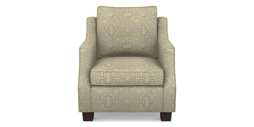 Product photograph of Giggleswick Chair In Rhs Collection - Large Knot Garden Linen - Olive from Sofas and Stuff Limited