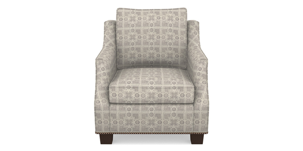 Product photograph of Giggleswick Chair In Rhs Collection - Small Knot Garden Cotton Weave - Grey from Sofas and Stuff Limited