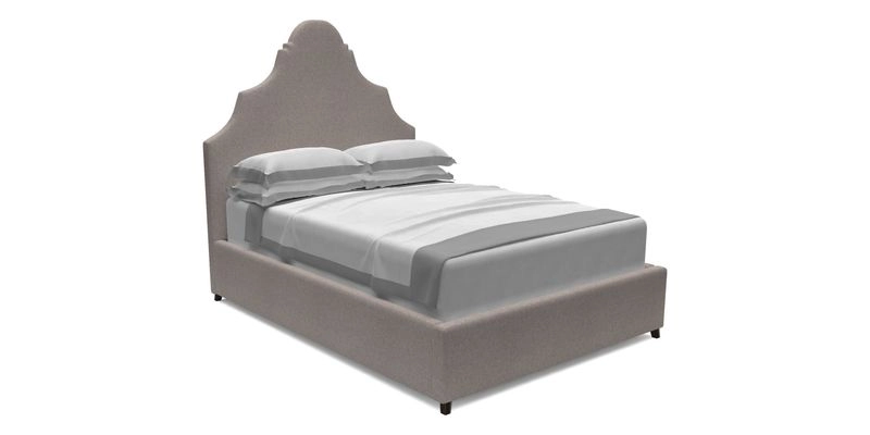 Gothic King Bed in RHS Collection Gertrude Jekyll Trailing Vine Brown