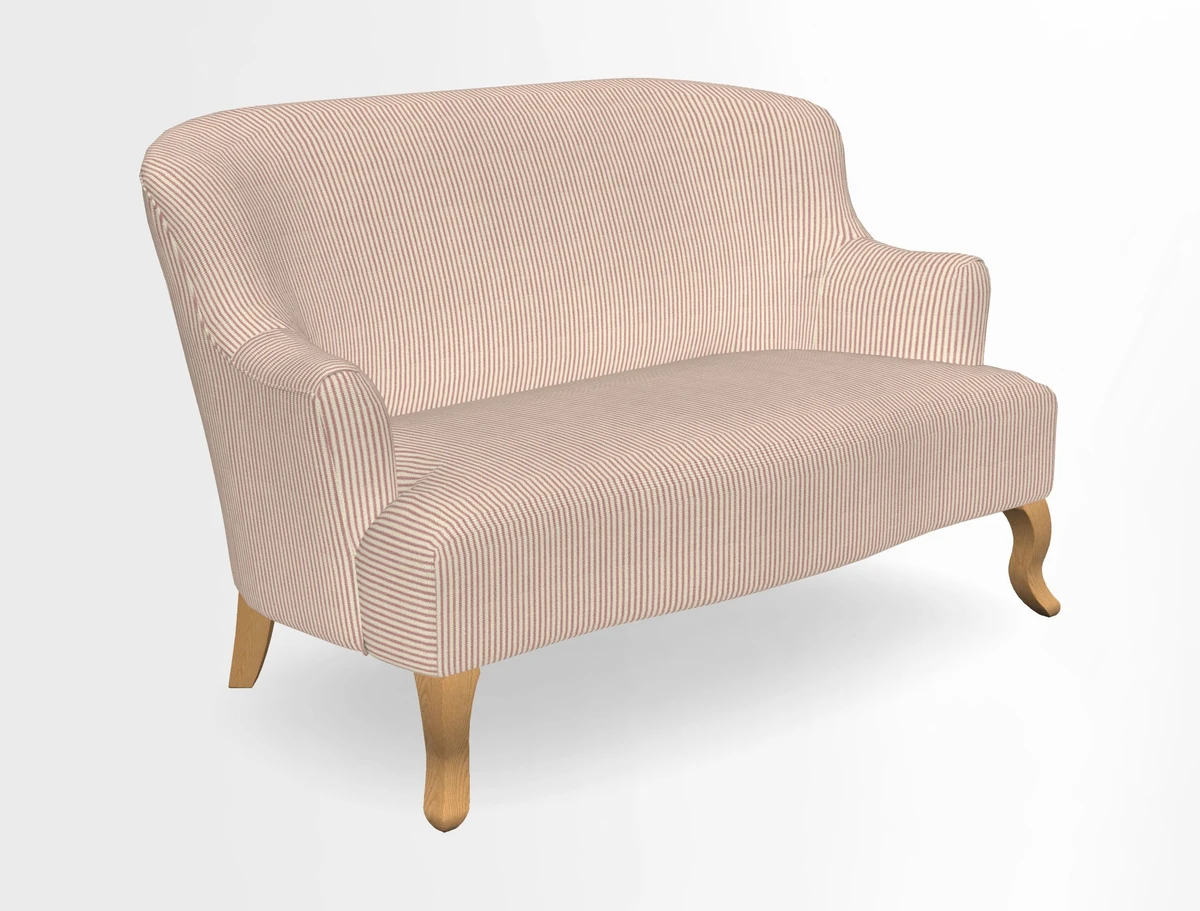 Grassington 3 Seater Sofa in RHS Botanicals on Velvet Ferns Toile Olive with scatter in Almost Plain Velvet Harvest