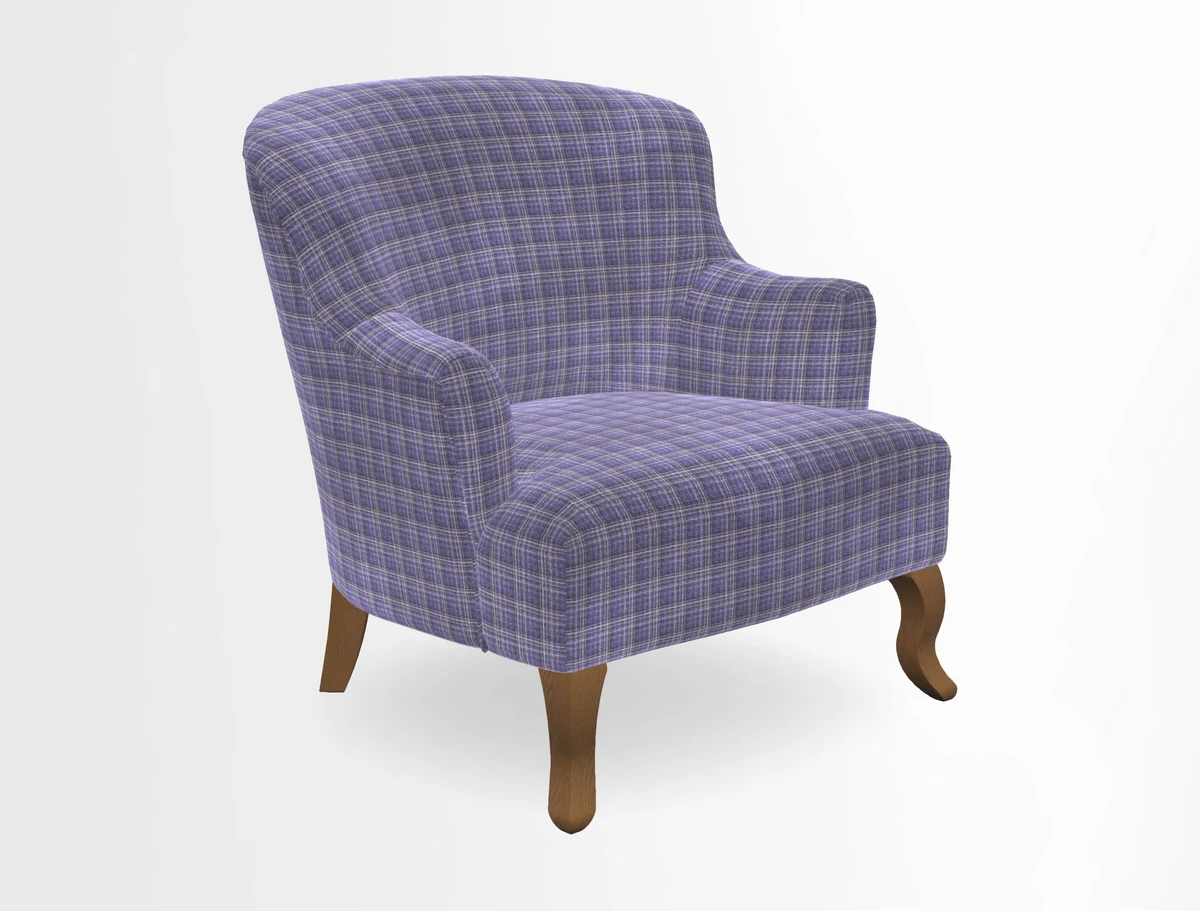 Grassington Chair in Floral Linen Lily Pad Vermillion