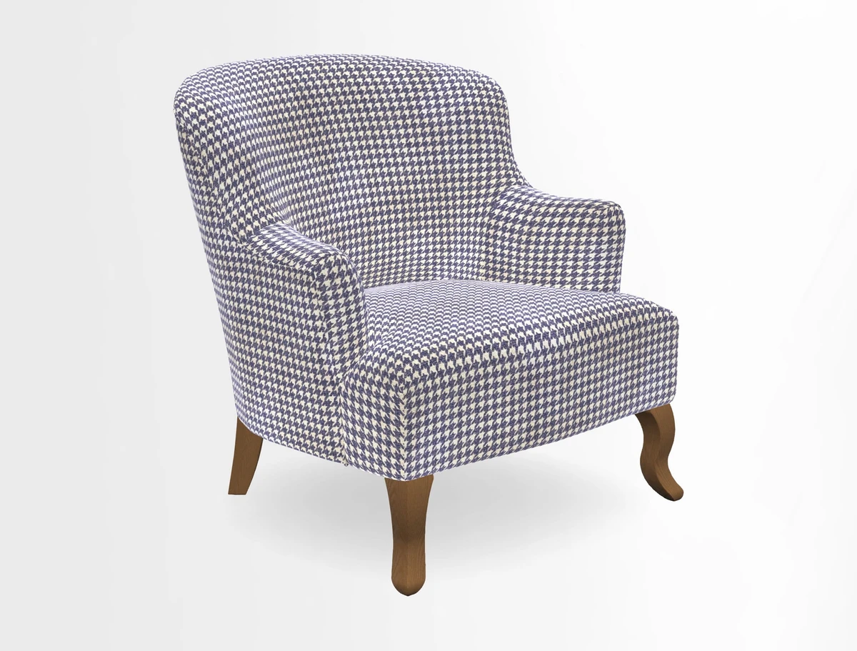 Grassington Chair in Floral Linen Lily Pad Vermillion