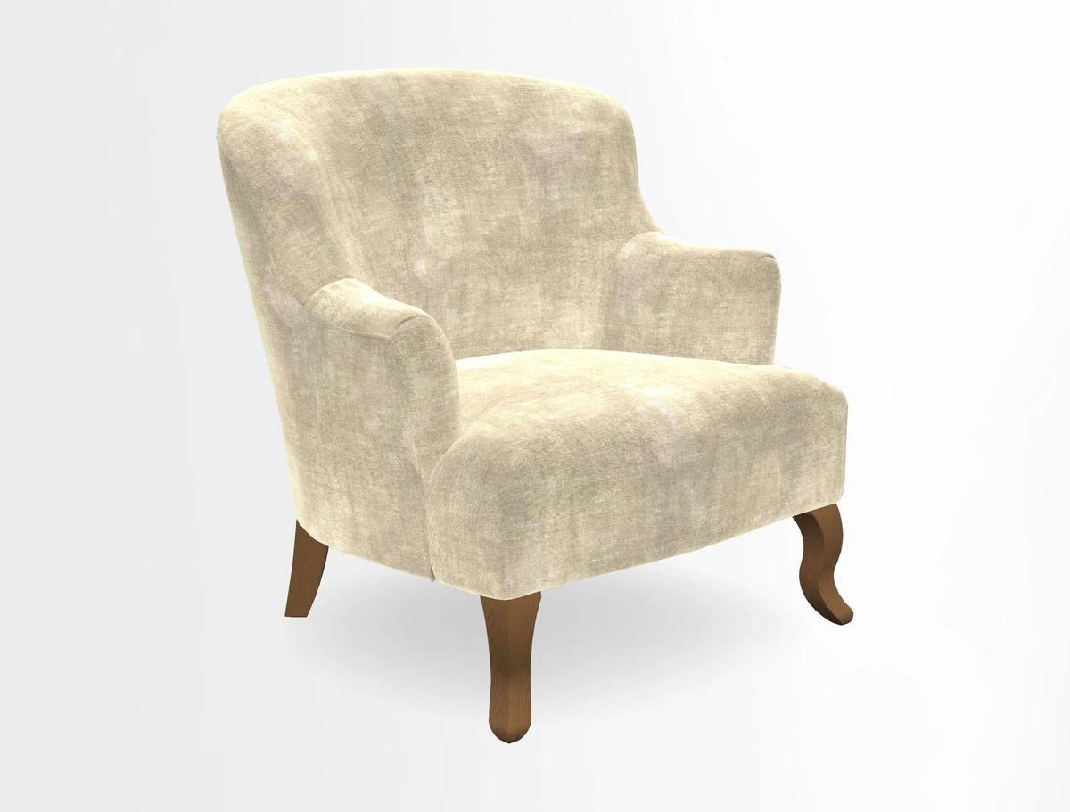 Grassington Chair in Floral Linen Lily Pad Vermillion