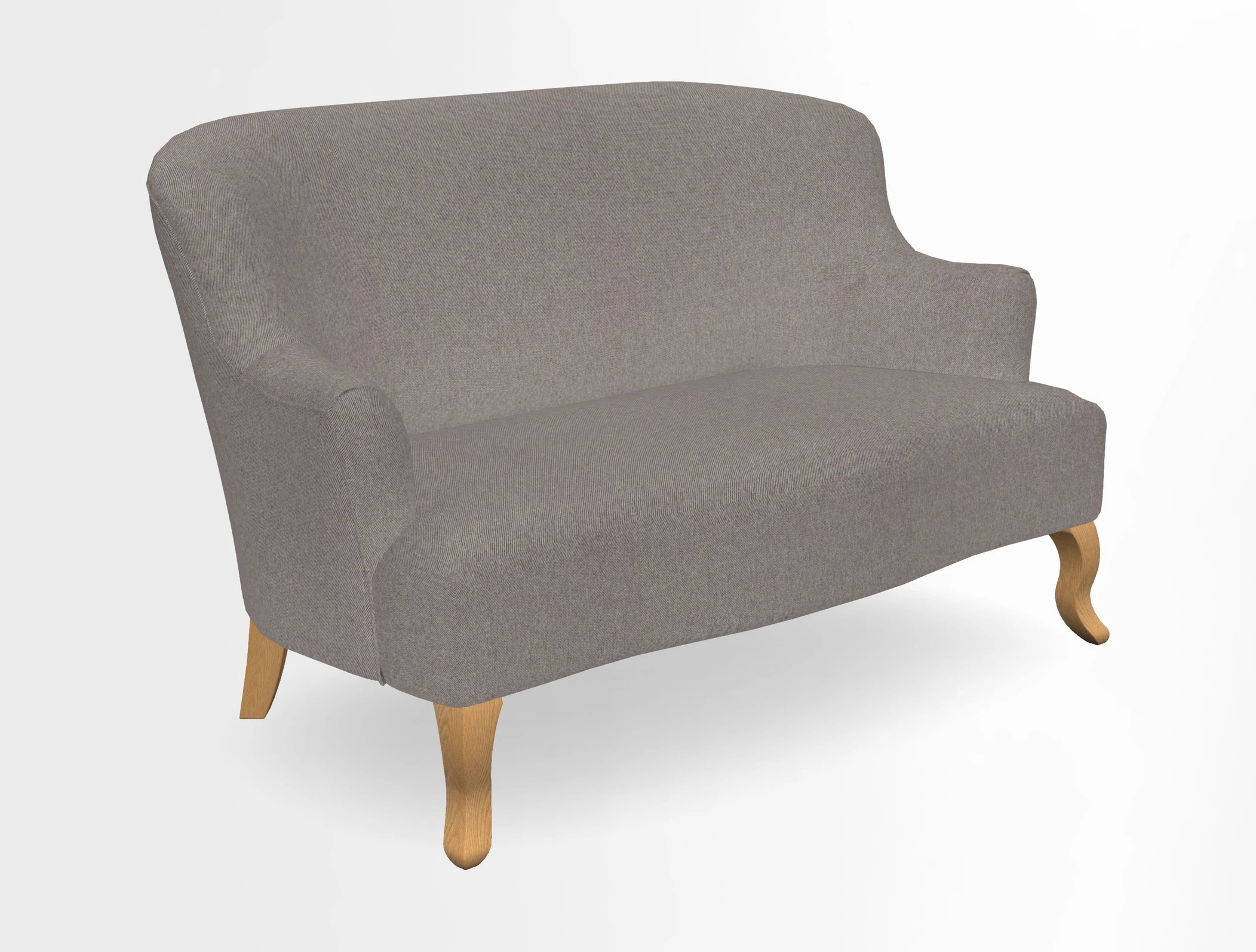 Grassington 3 Seater Sofa in RHS Botanicals on Velvet Ferns Toile Olive with scatter in Almost Plain Velvet Harvest