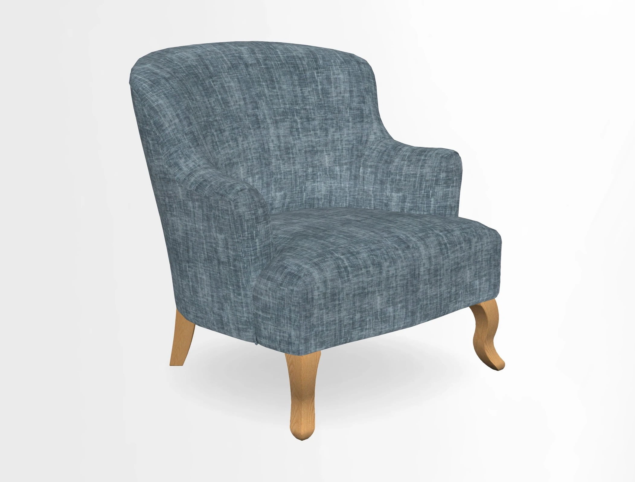 Grassington Chair in Floral Linen Lily Pad Vermillion
