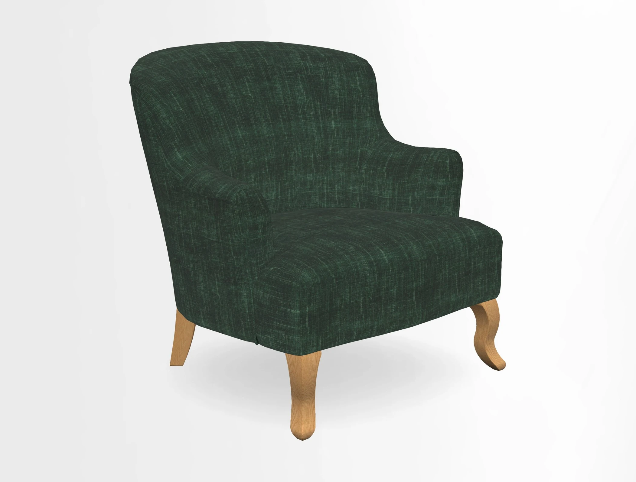 Grassington Chair in Floral Linen Lily Pad Vermillion