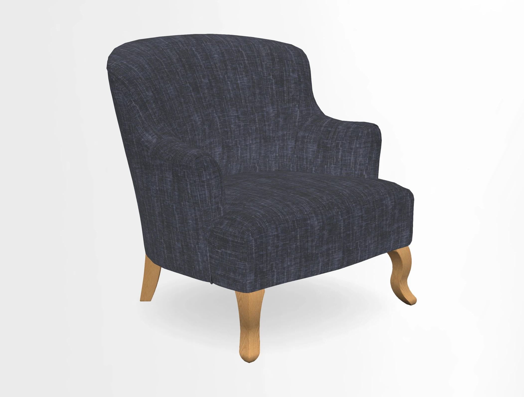 Grassington Chair in Floral Linen Lily Pad Vermillion