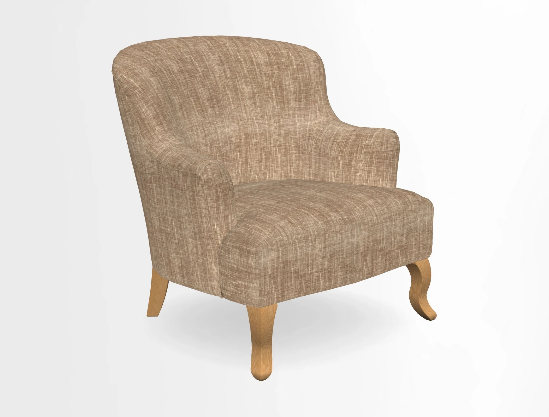 Grassington Chair in Floral Linen Lily Pad Vermillion