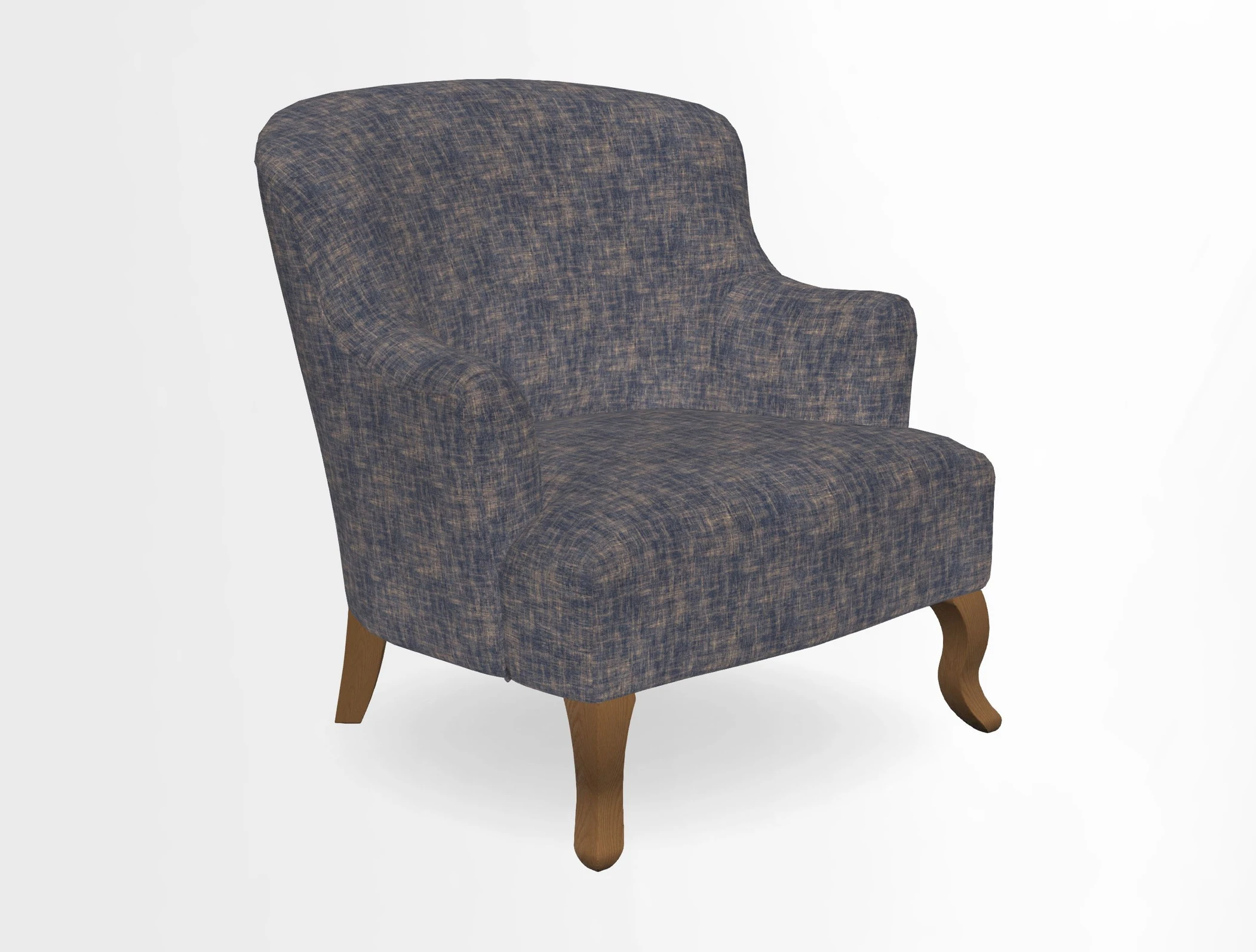 Grassington Chair in Floral Linen Lily Pad Vermillion