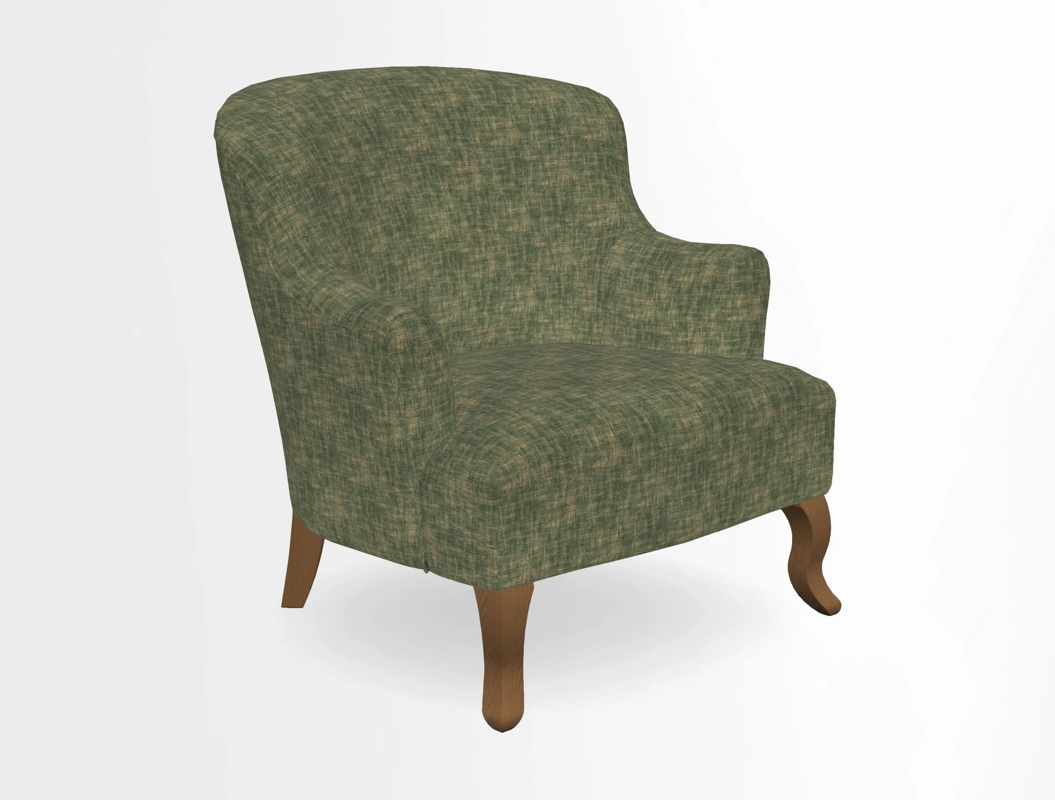 Grassington Chair in Floral Linen Lily Pad Vermillion