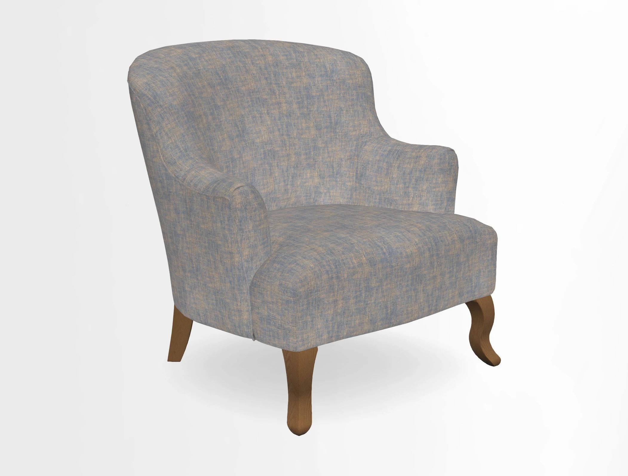 Grassington Chair in Floral Linen Lily Pad Vermillion