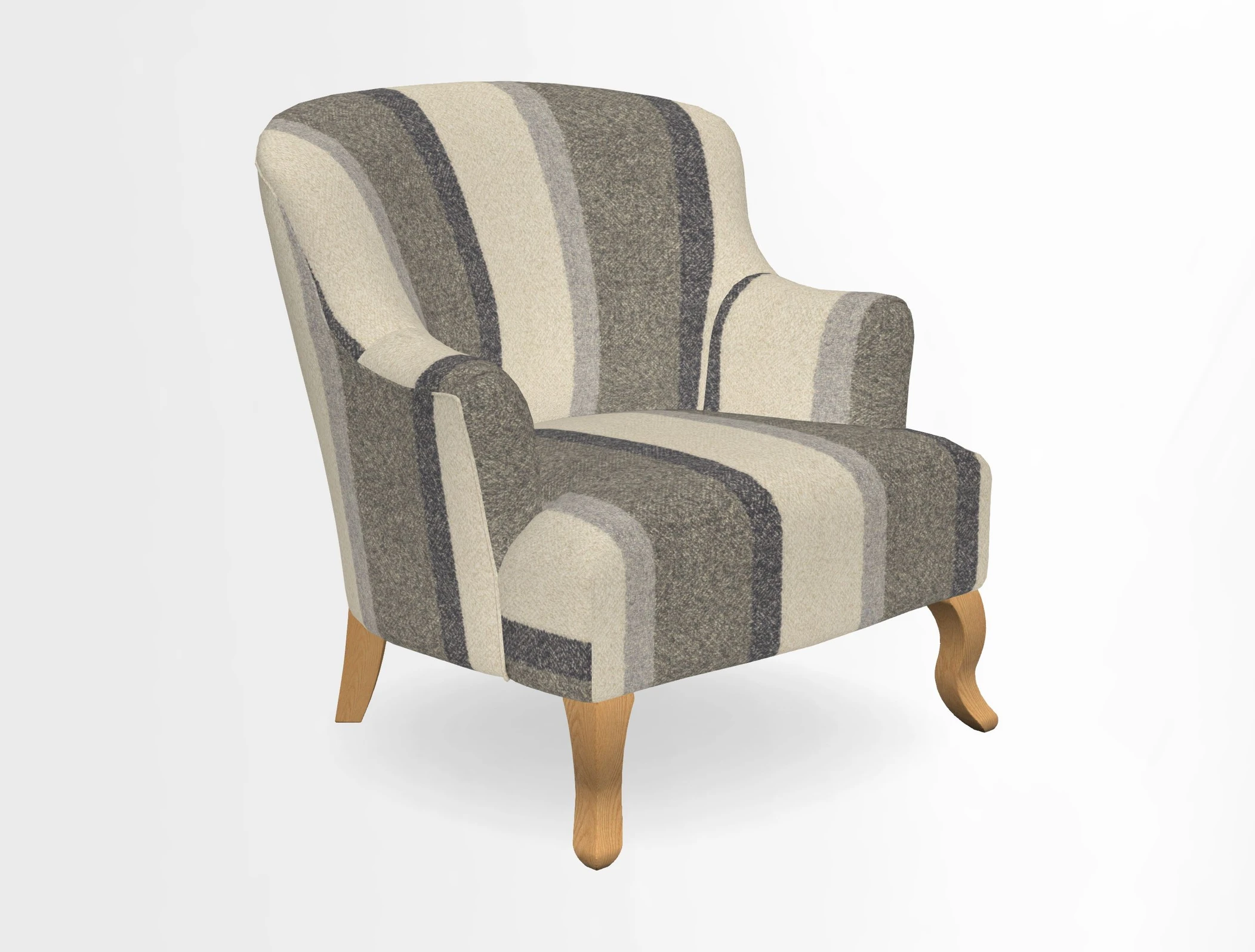 Grassington Chair in Floral Linen Lily Pad Vermillion