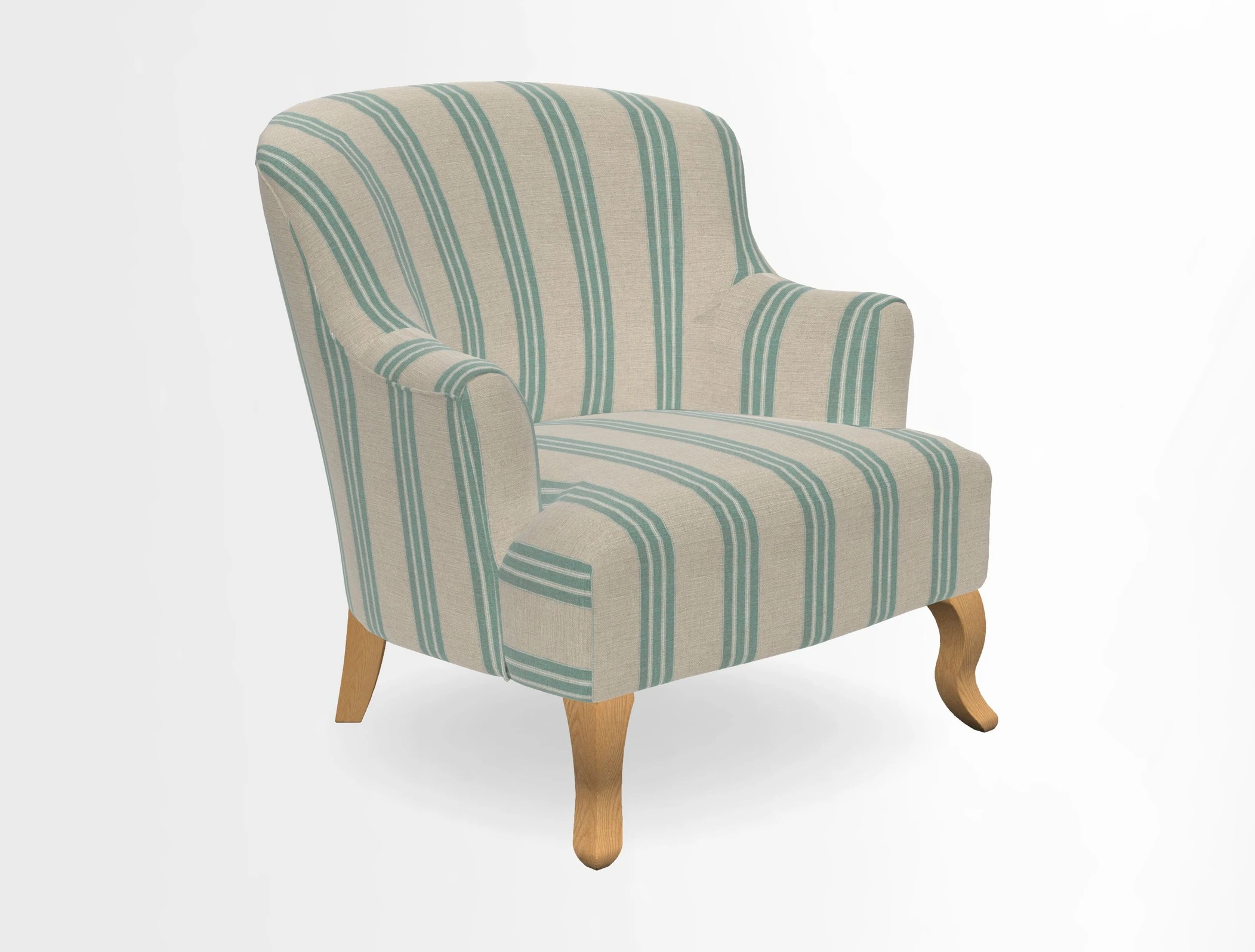 Grassington Chair in Floral Linen Lily Pad Vermillion