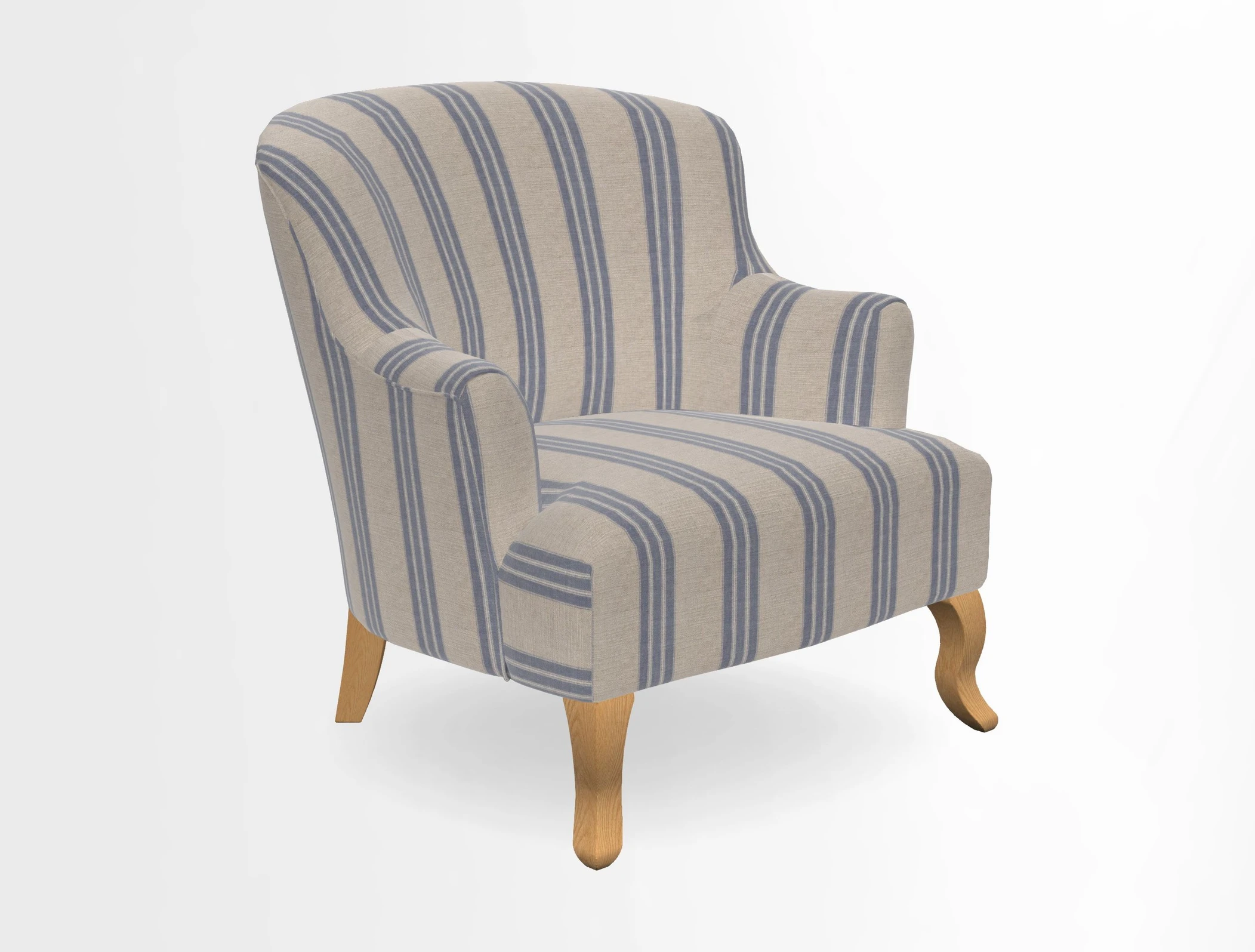 Grassington Chair in Floral Linen Lily Pad Vermillion