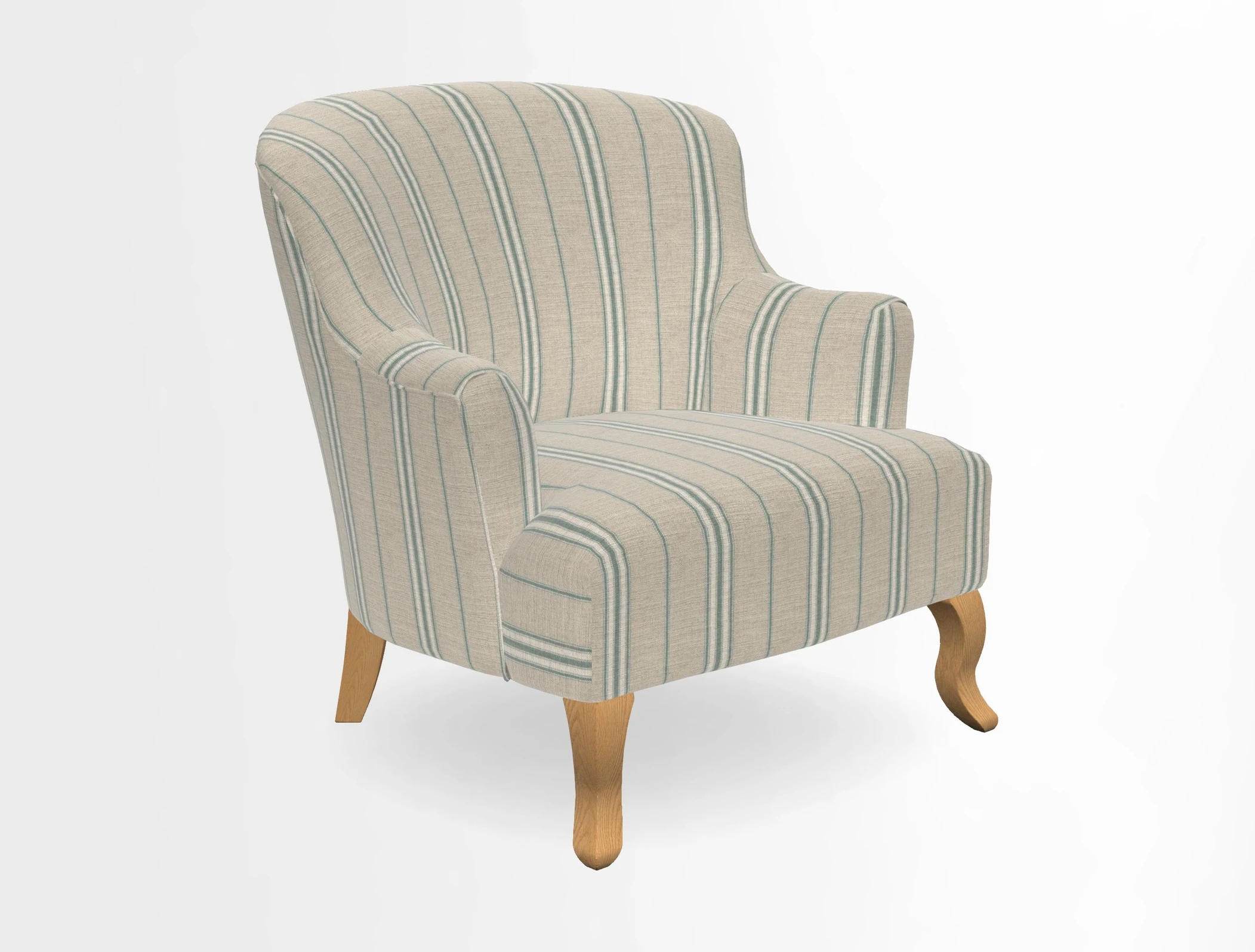 Grassington Chair in Floral Linen Lily Pad Vermillion