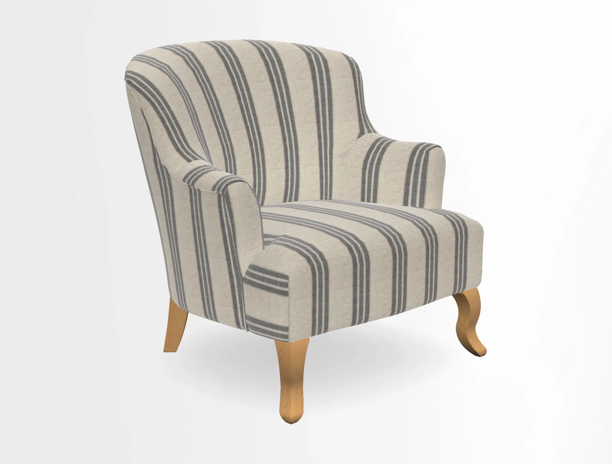 Grassington Chair in Floral Linen Lily Pad Vermillion