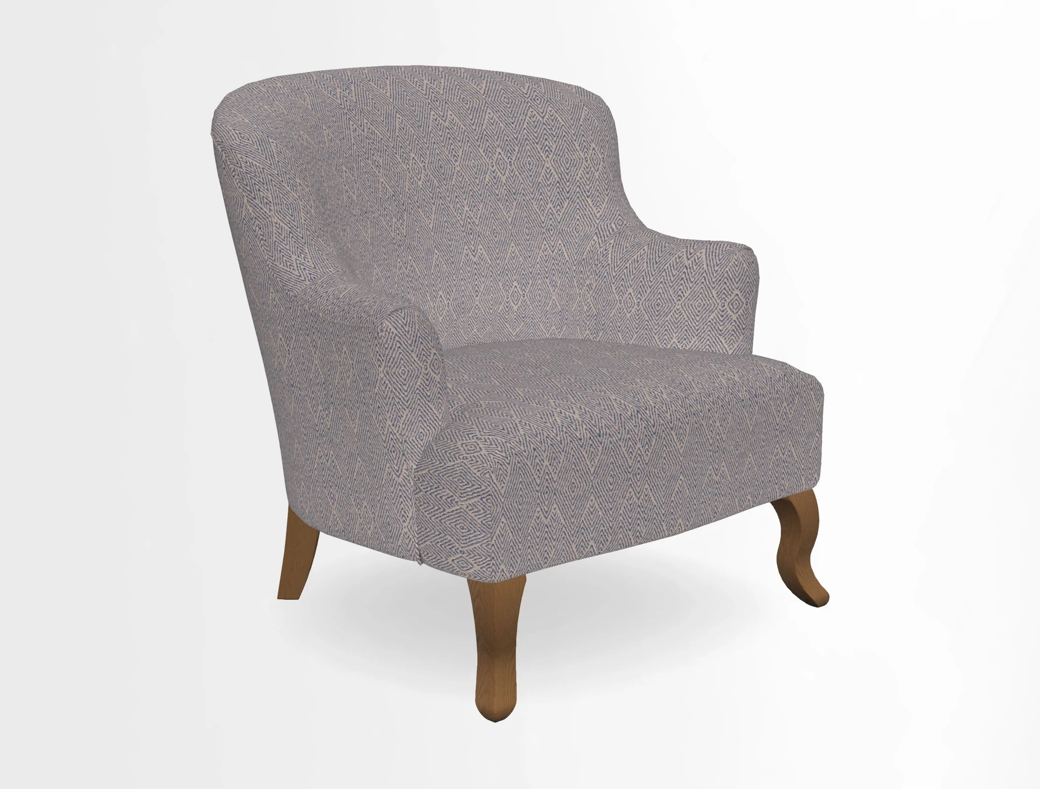 Grassington Chair in Floral Linen Lily Pad Vermillion