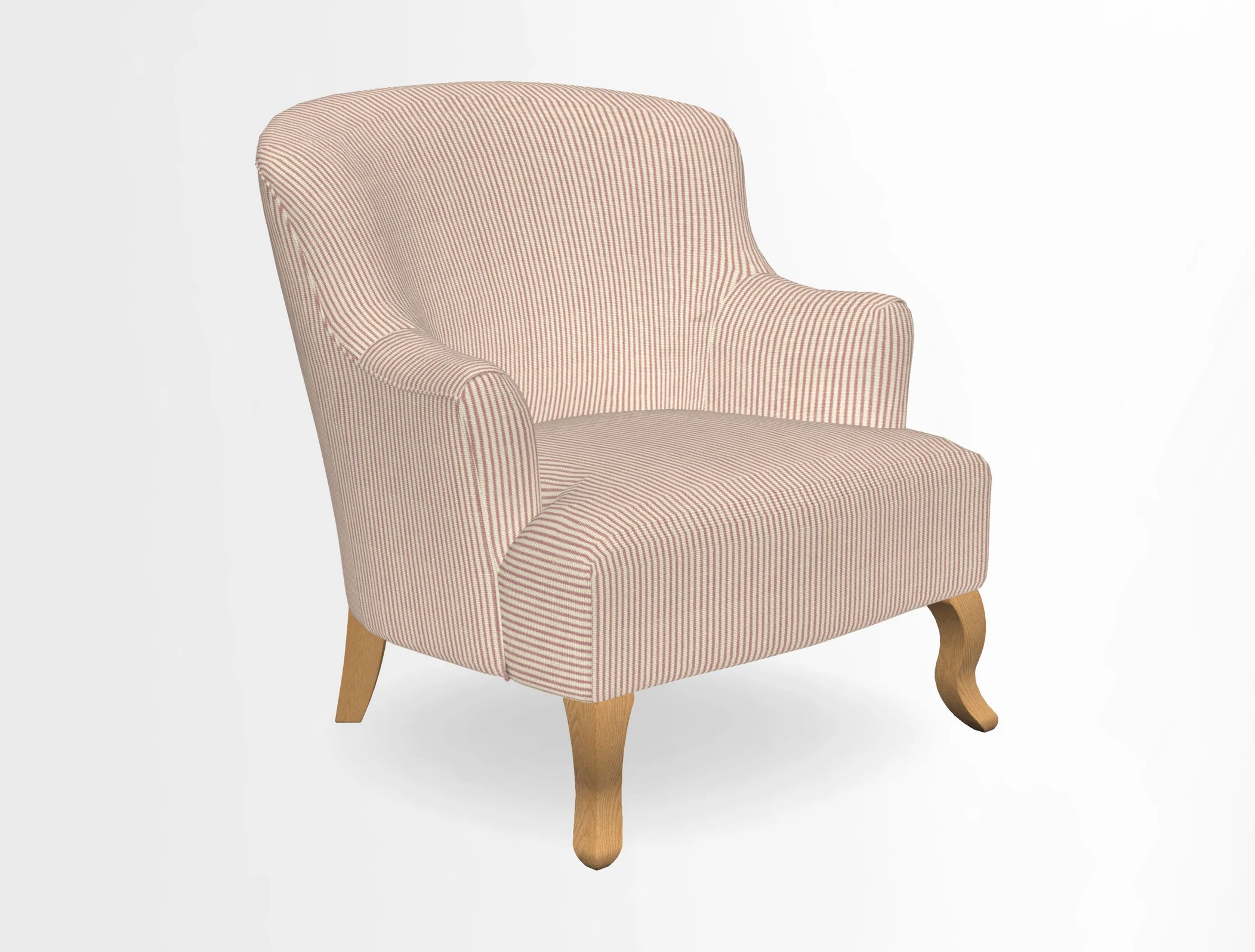 Grassington Chair in Floral Linen Lily Pad Vermillion