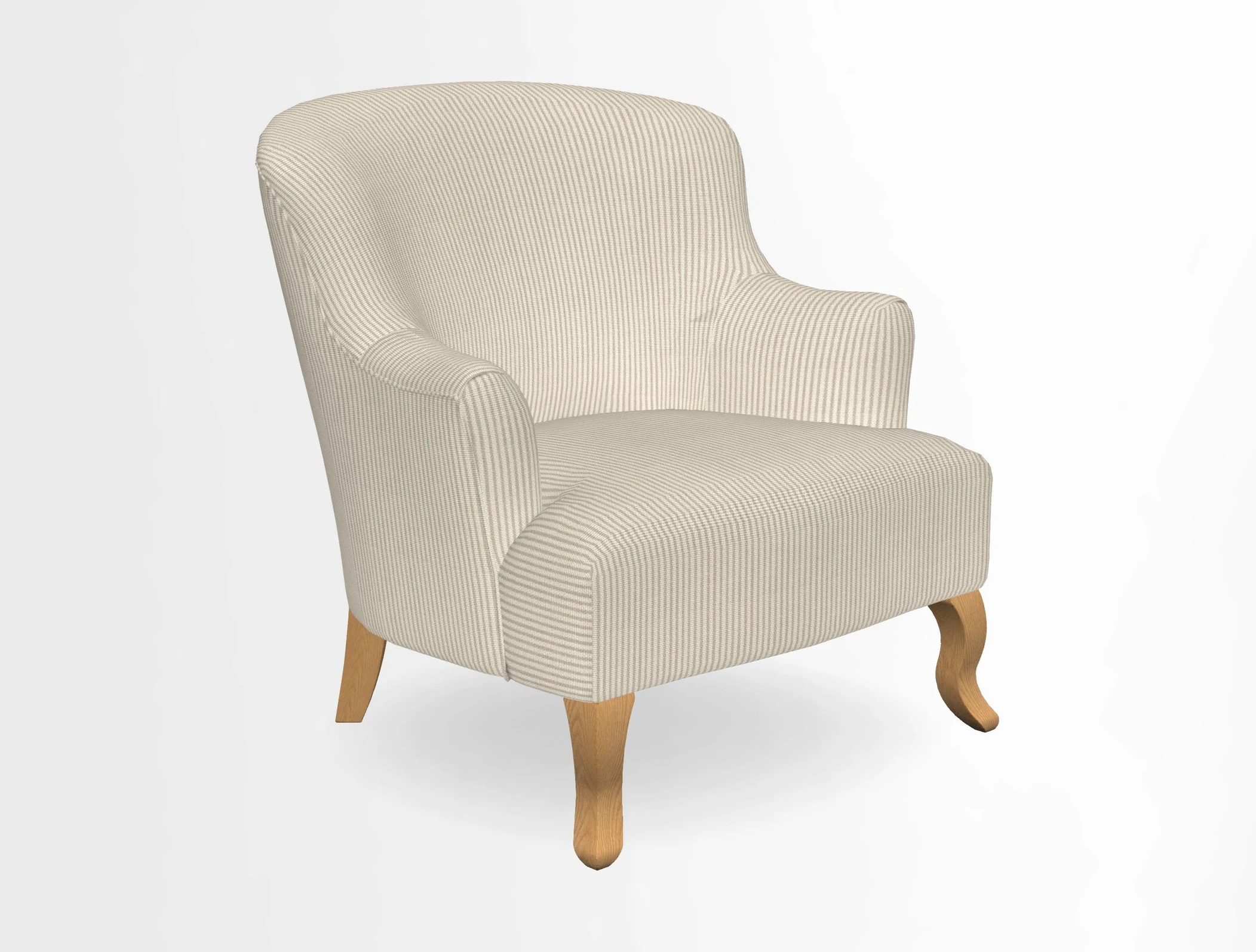Grassington Chair in Floral Linen Lily Pad Vermillion