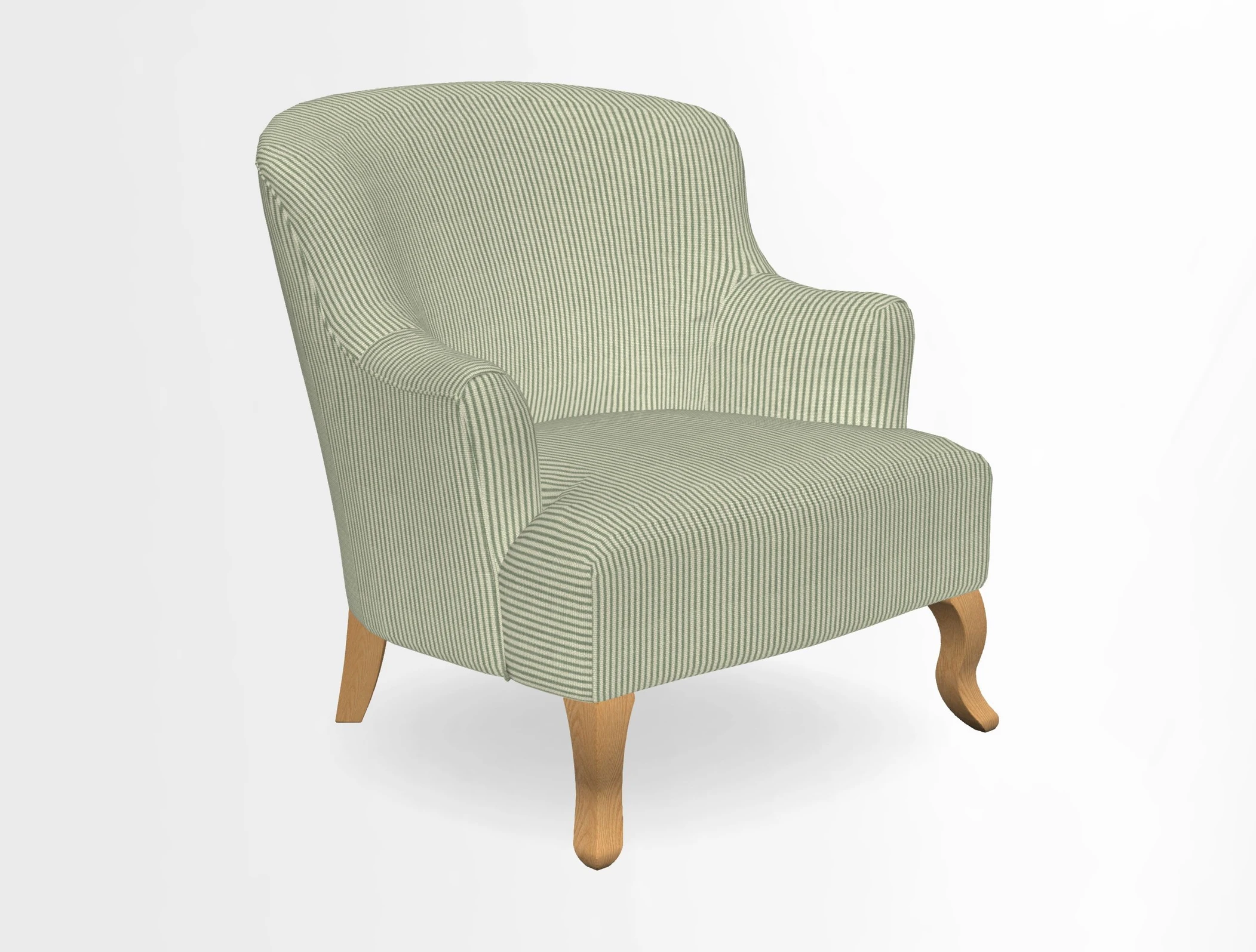 Grassington Chair in Floral Linen Lily Pad Vermillion