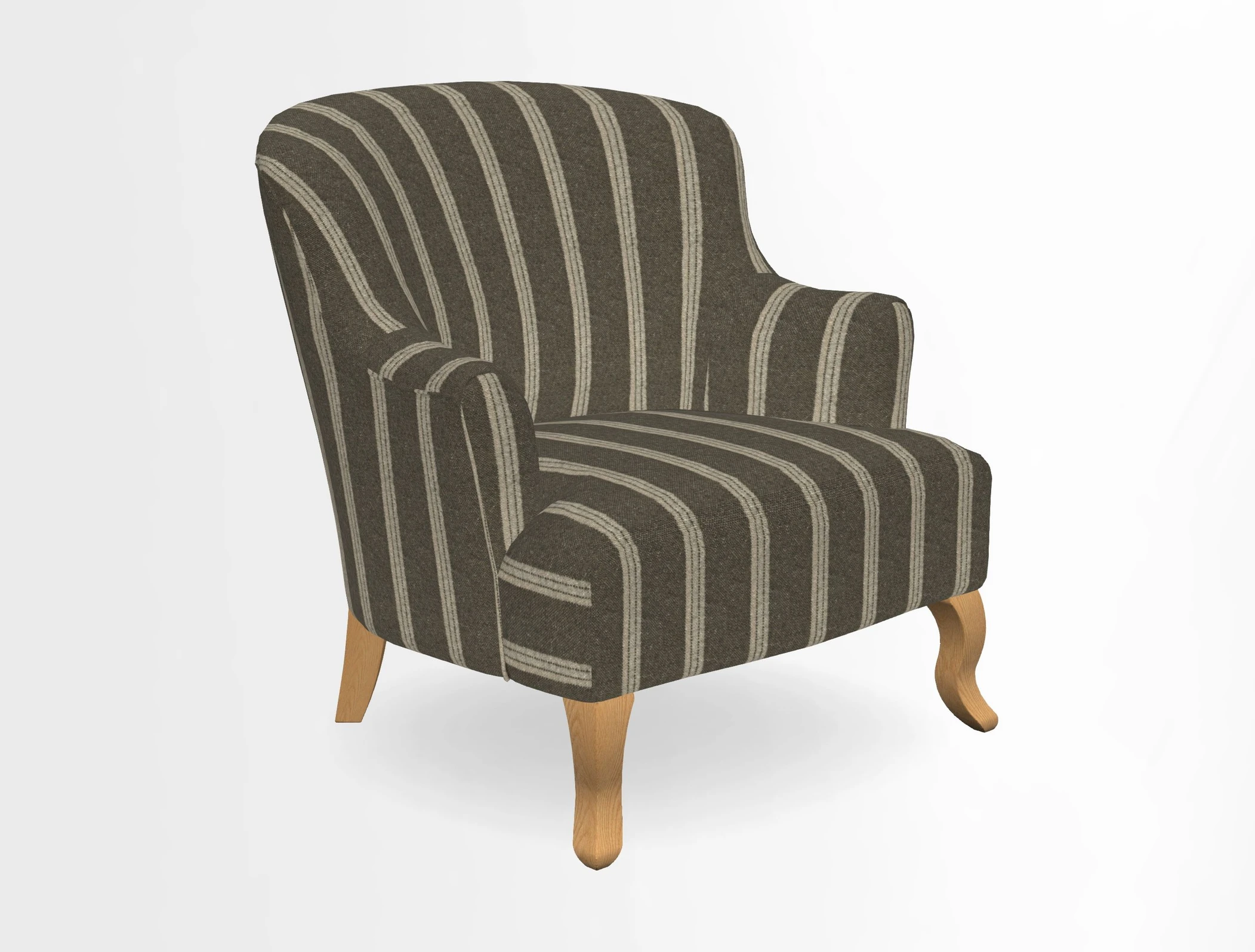 Grassington Chair in Floral Linen Lily Pad Vermillion