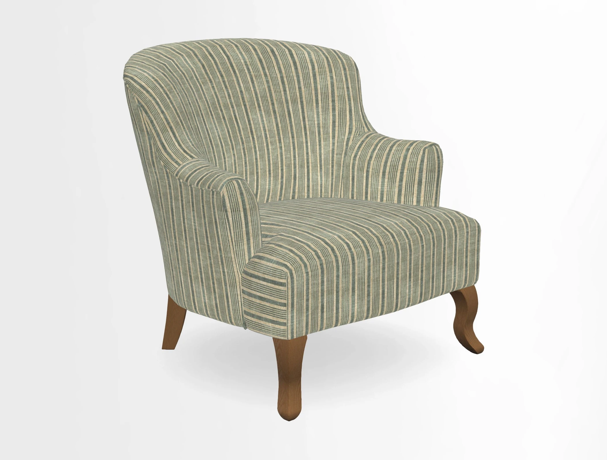 Grassington Chair in Floral Linen Lily Pad Vermillion