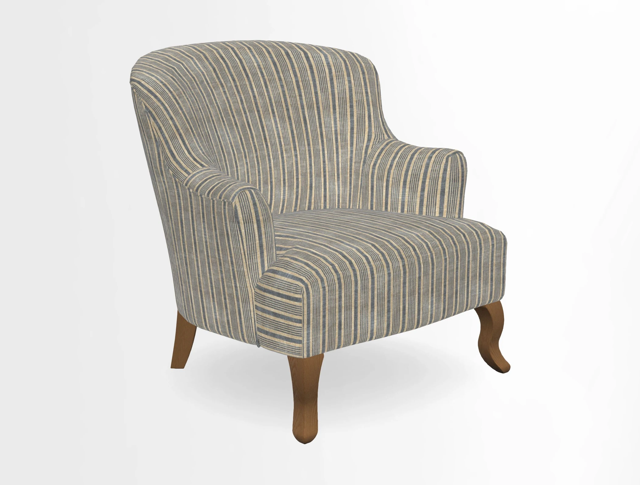 Grassington Chair in Floral Linen Lily Pad Vermillion