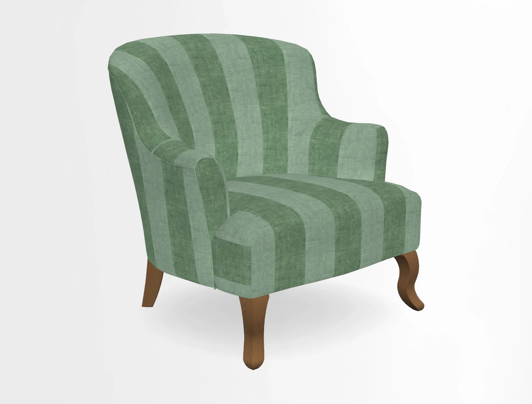 Grassington Chair in Floral Linen Lily Pad Vermillion