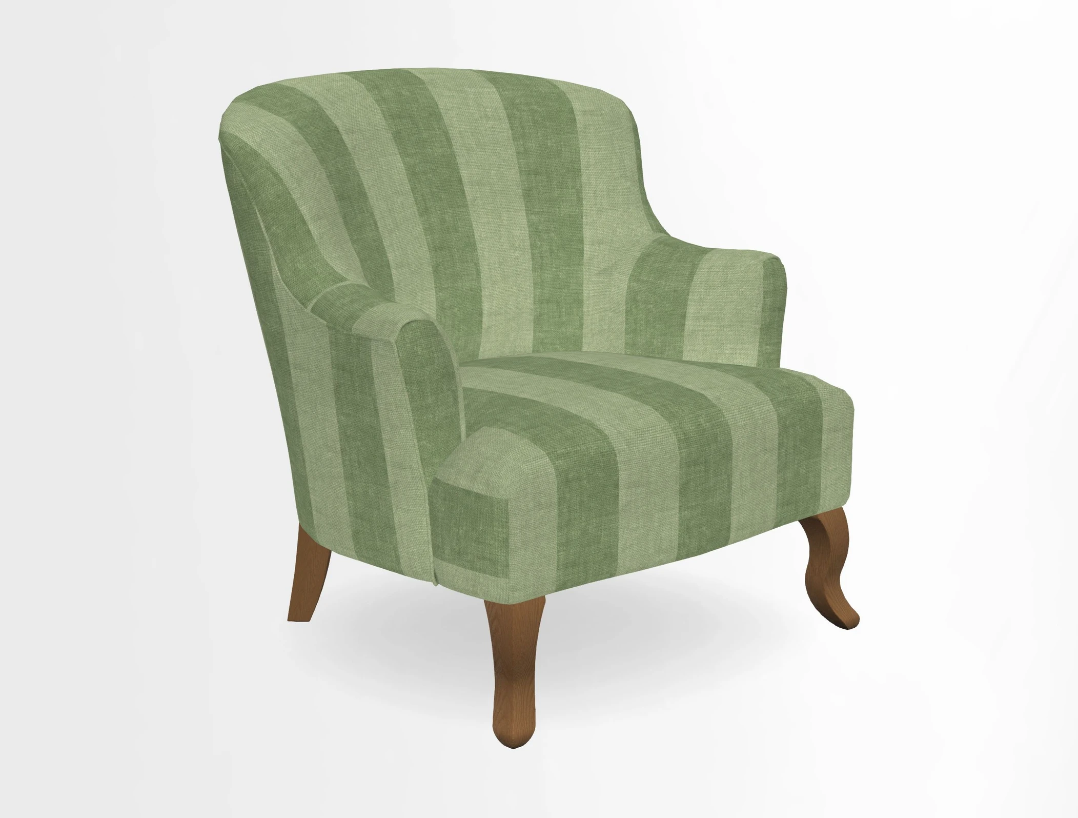 Grassington Chair in Floral Linen Lily Pad Vermillion