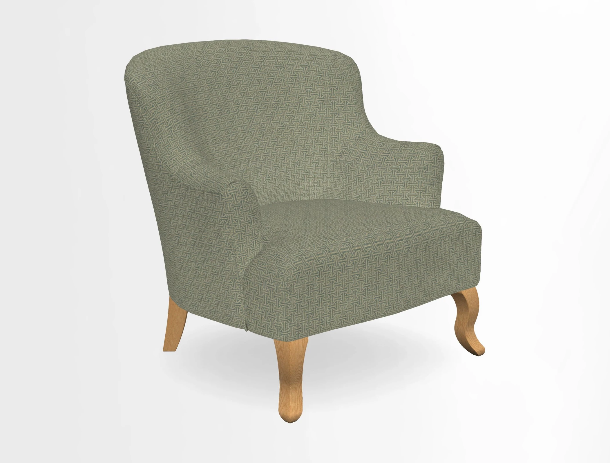 Grassington Chair in Floral Linen Lily Pad Vermillion