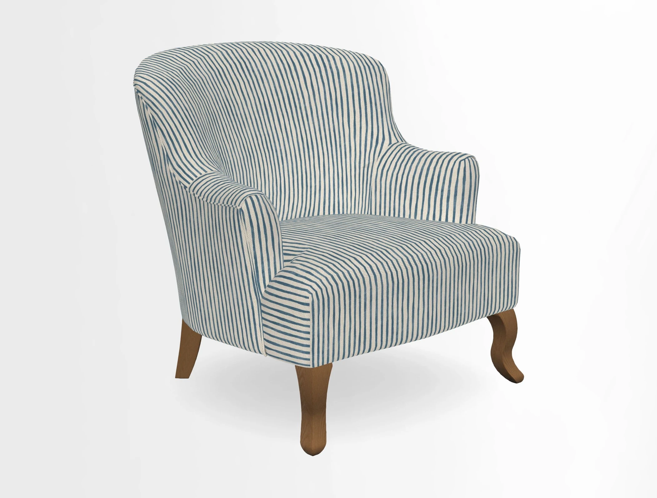 Grassington Chair in Floral Linen Lily Pad Vermillion