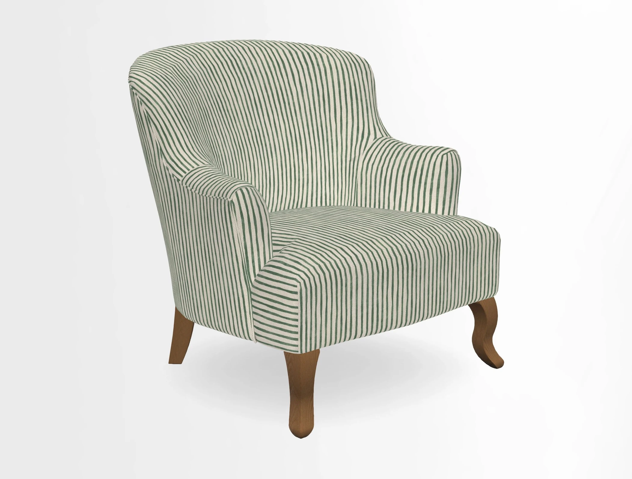 Grassington Chair in Floral Linen Lily Pad Vermillion