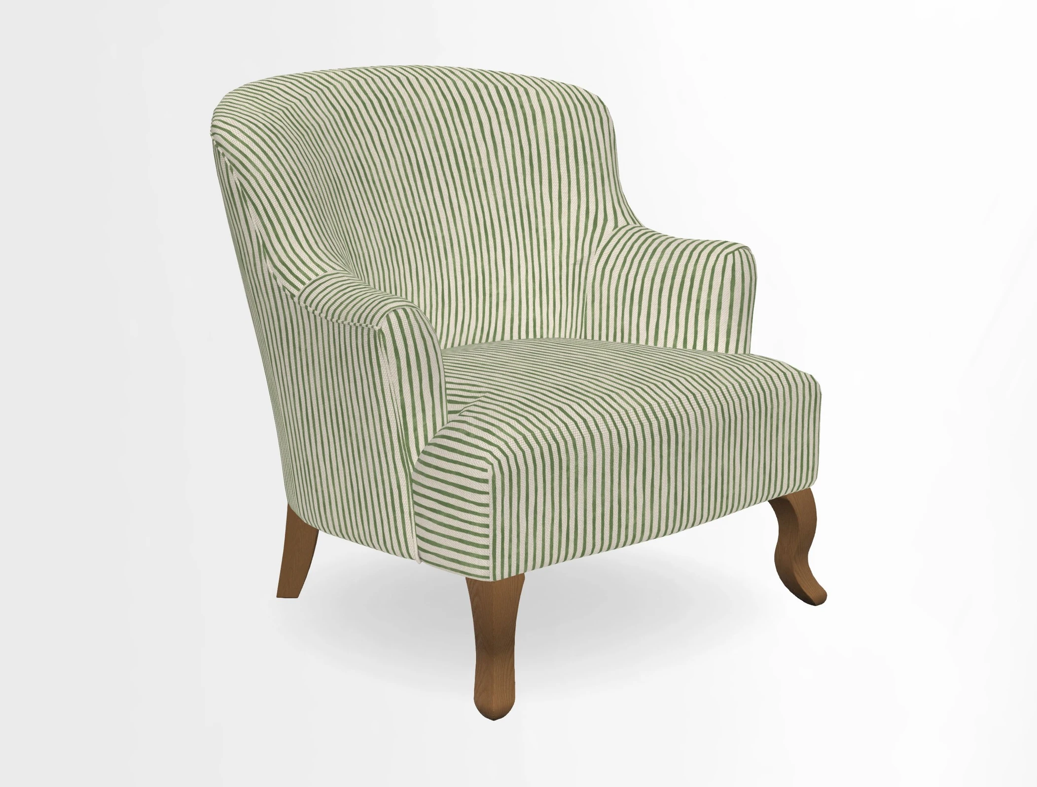 Grassington Chair in Floral Linen Lily Pad Vermillion