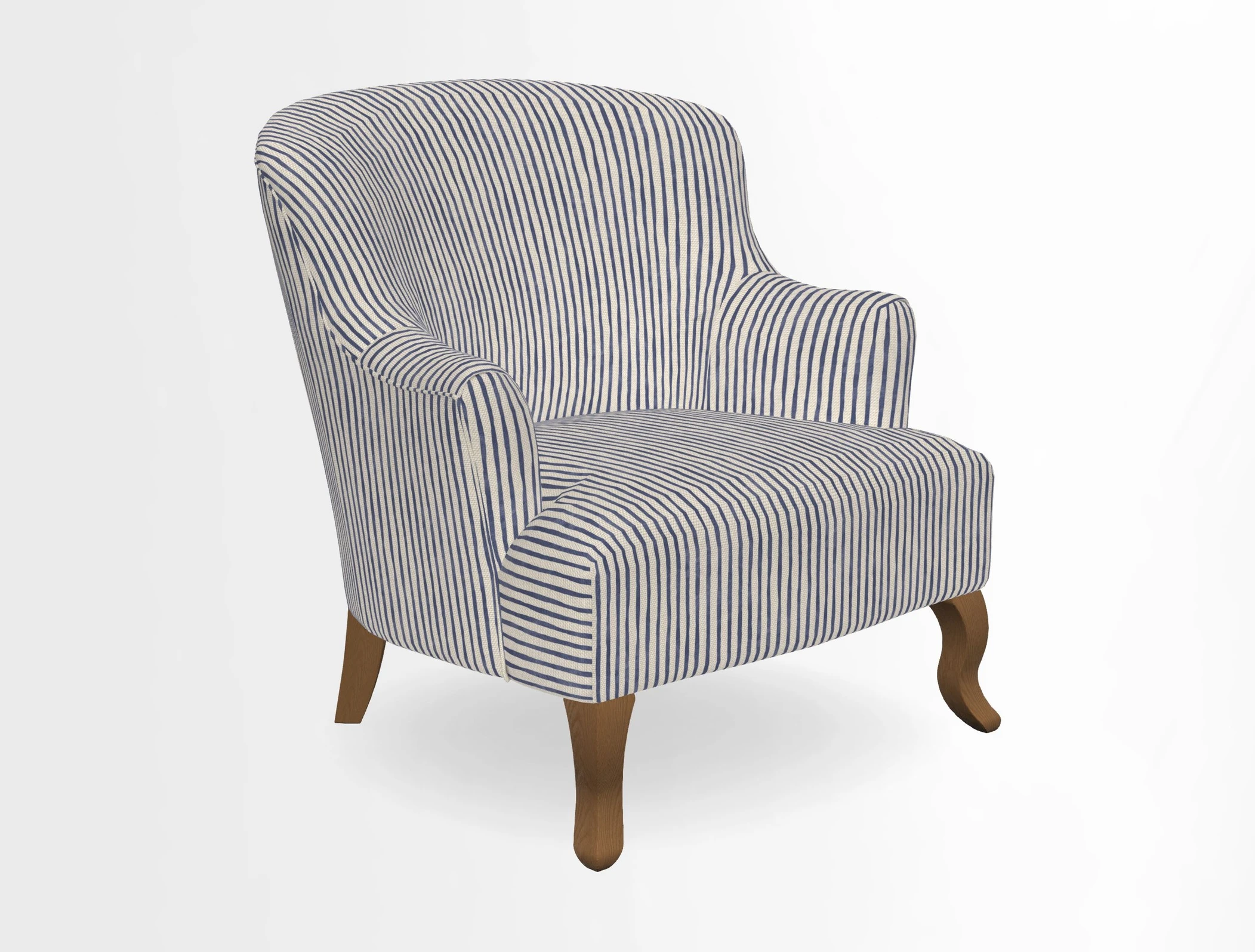 Grassington Chair in Floral Linen Lily Pad Vermillion