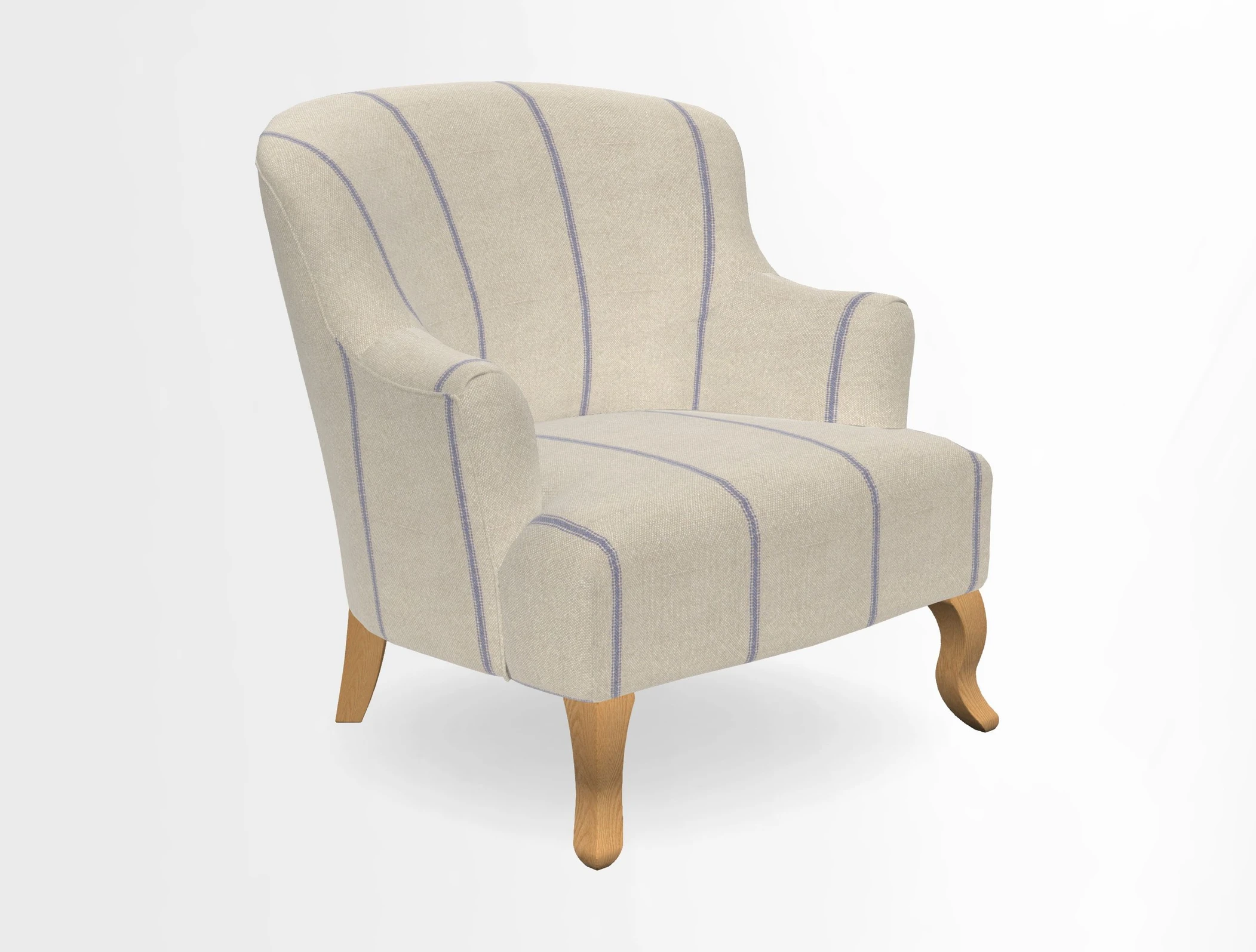 Grassington Chair in Floral Linen Lily Pad Vermillion