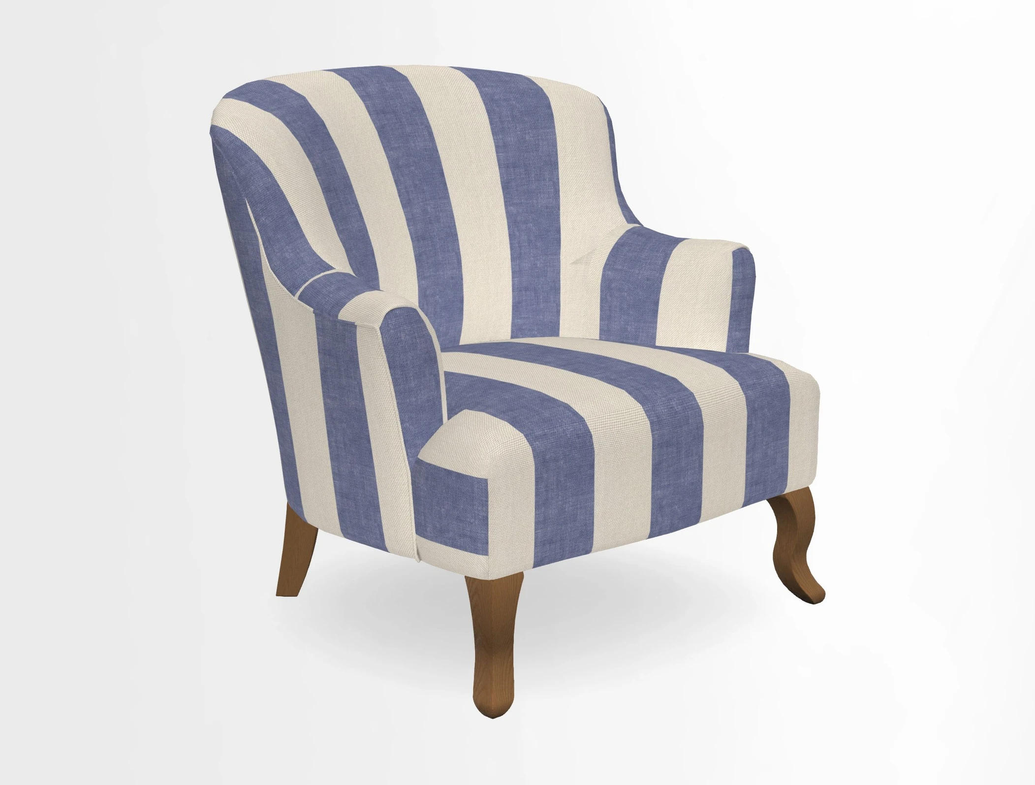 Grassington Chair in Floral Linen Lily Pad Vermillion