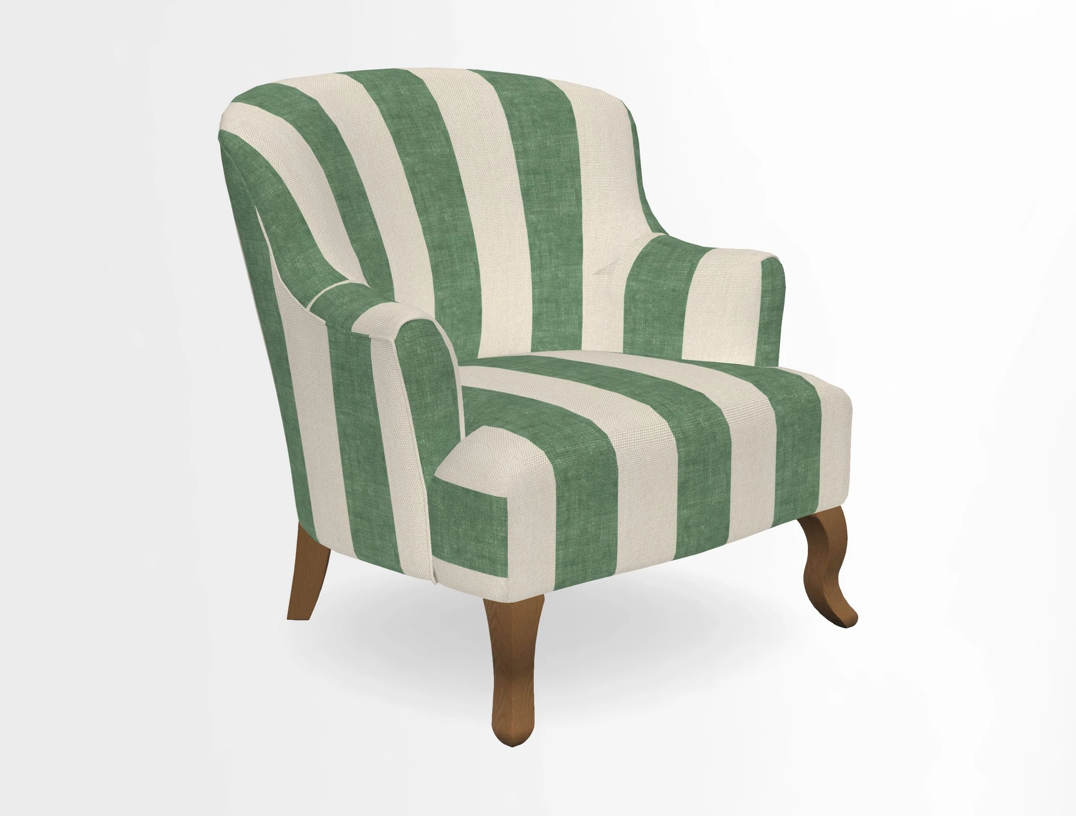 Grassington Chair in Floral Linen Lily Pad Vermillion