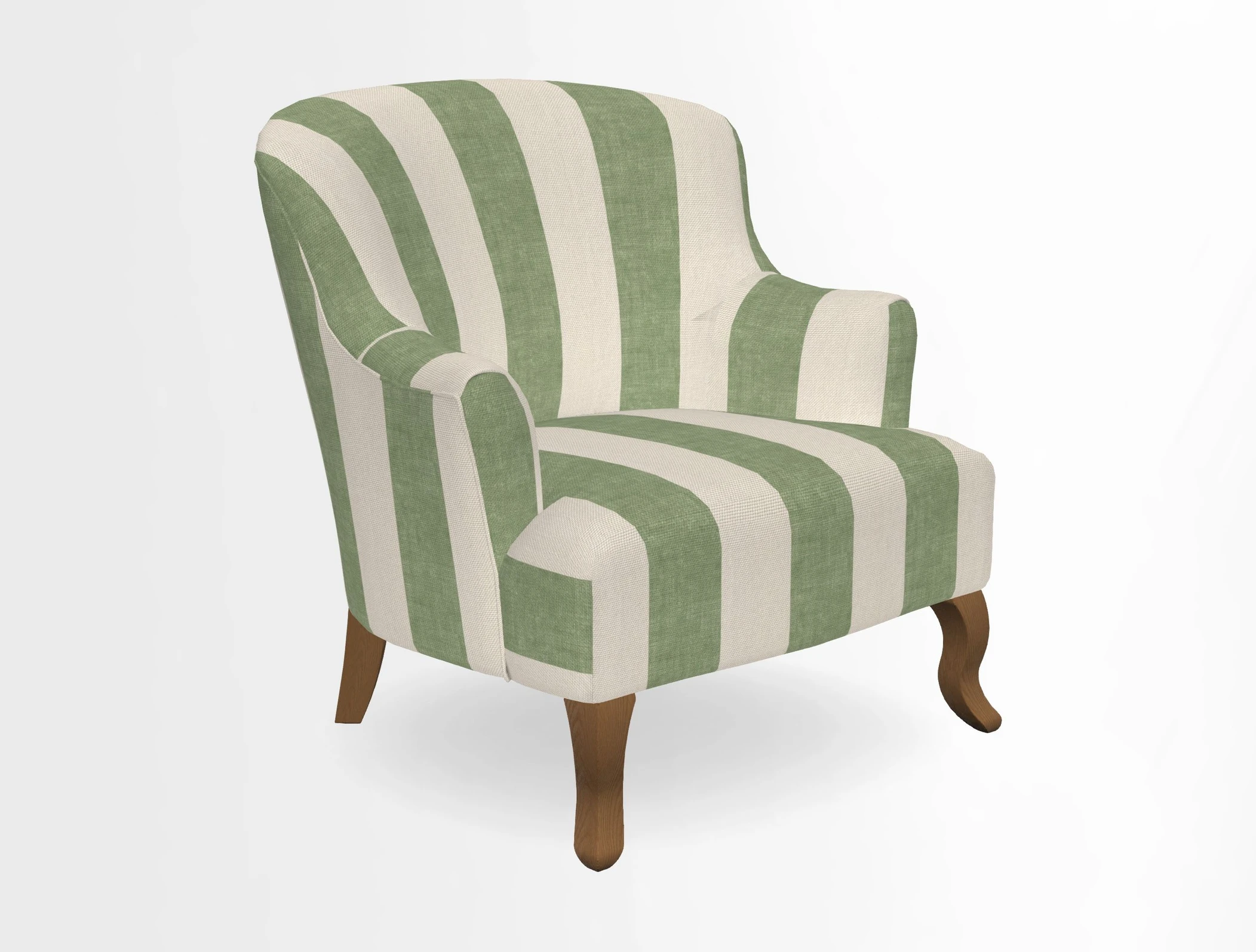 Grassington Chair in Floral Linen Lily Pad Vermillion