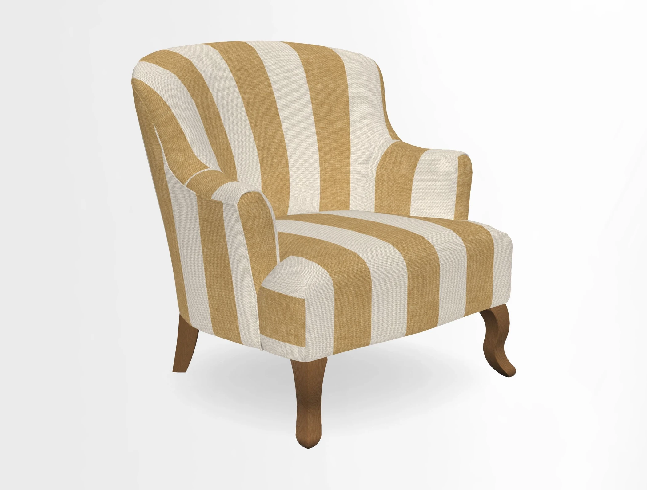 Grassington Chair in Floral Linen Lily Pad Vermillion
